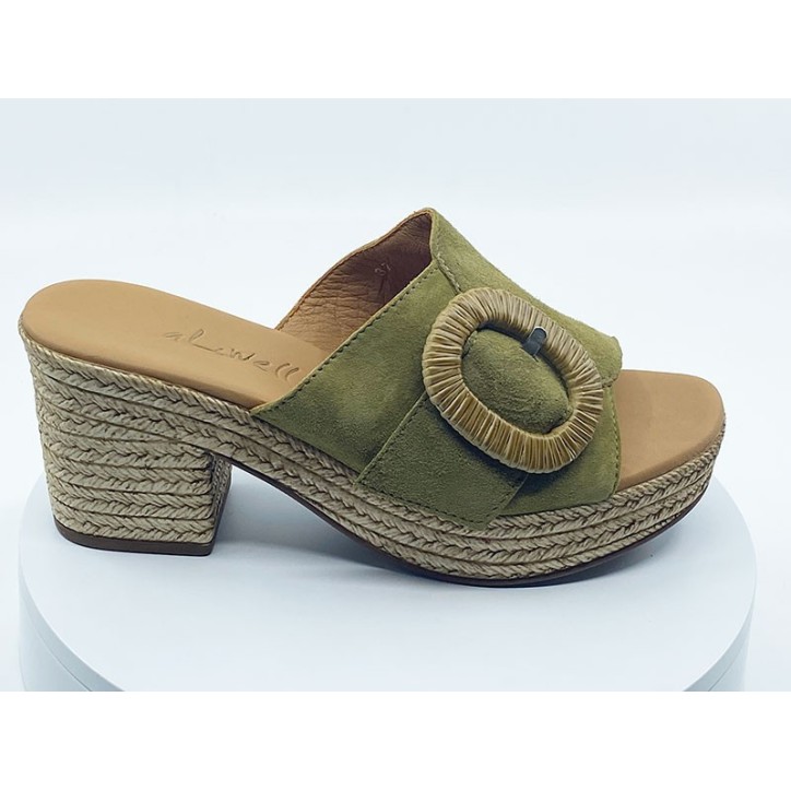 Mules Noemie Kaki - chaussures pour femmes