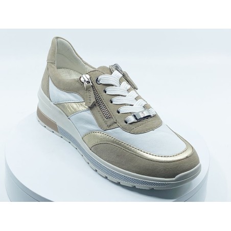 Sneakers 18414 Blanc/Beige