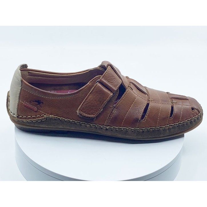 Sandales cognac pour hommes