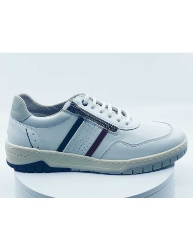 Sneakers hommes en cuir blanc