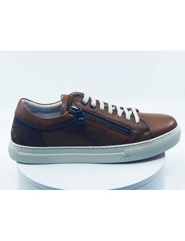 Derby en cuir camel - Hommes- fluchos