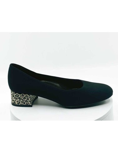 Escarpins Brunate Noir/Leopard chez francelchaussures.com
