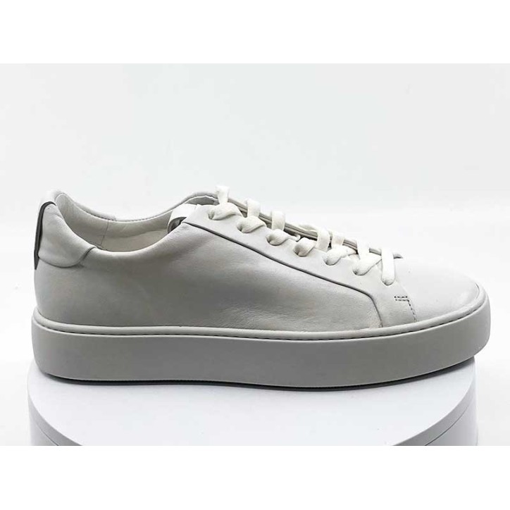 Sneakers cuir blanc lisse