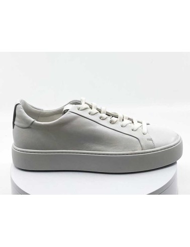 Sneakers cuir blanc lisse