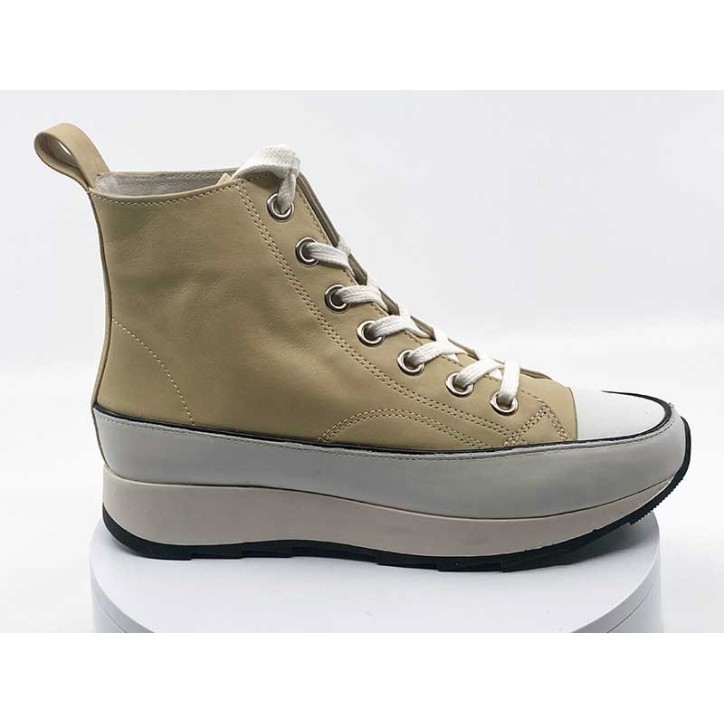 Sneakers beige montante ROSEMETAL