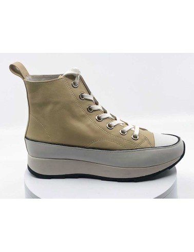Sneakers beige montante ROSEMETAL