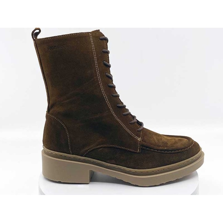 Bottines B9205 Café Velours - WONDERS