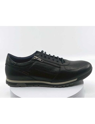 Mocassin homme cuir noir