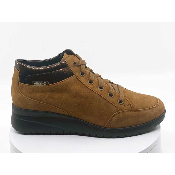 Sneakers Ianie Velours Beige - MEPHISTO