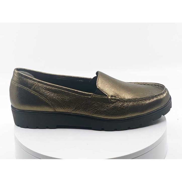 Mocassins femme Bronze Cuir - ARA