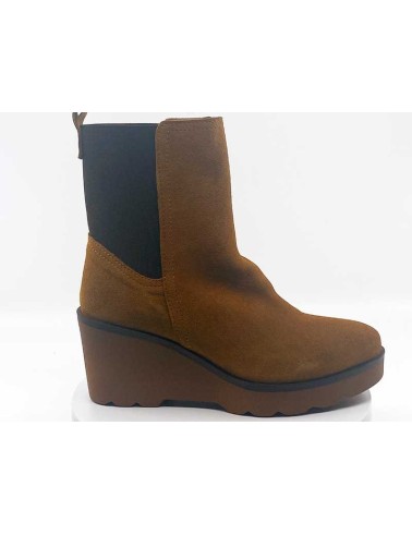 Bottines Anaelle Cognac compense - Reqin's