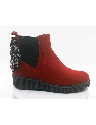 Bottines  Rouge Nubuck - Goodstep