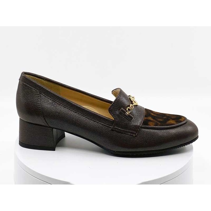 Mocassins Marron/Girafe - Brunate