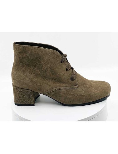 Boots femme à lacets Taupe - Semler
