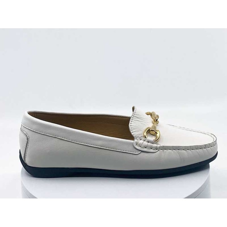 Mocassins Venezia Blanc pour femme
