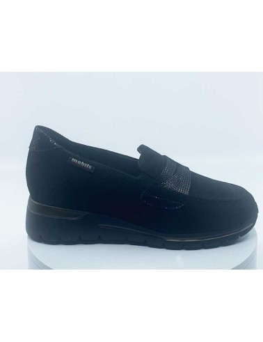 Mocassins Elyna Noir nubuck Mephisto