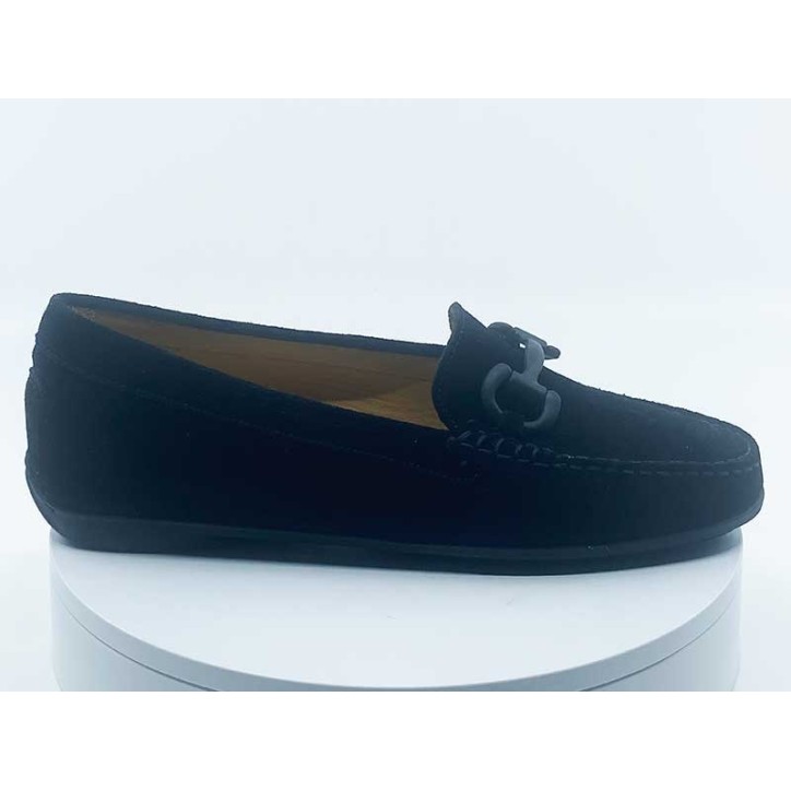 Mocassins femmes Noir nubuck