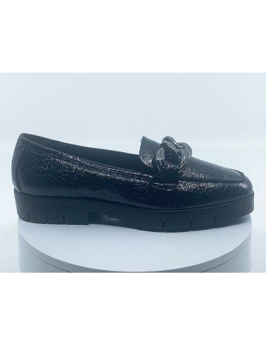 Mocassins Mashi Noir vernis reqins