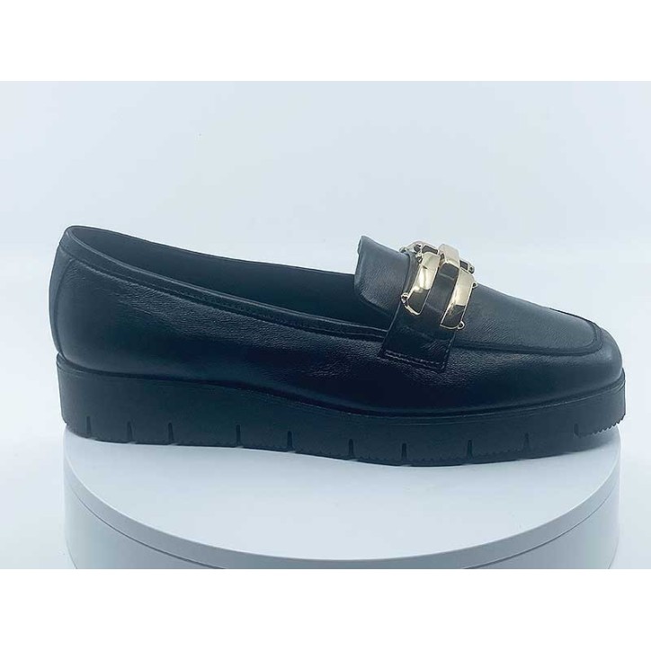 Mocassins femmes Noir reqins