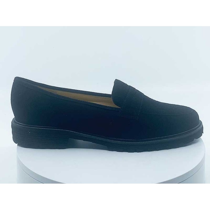 Mocassins femmes Noir Veau Velours BRUNATE