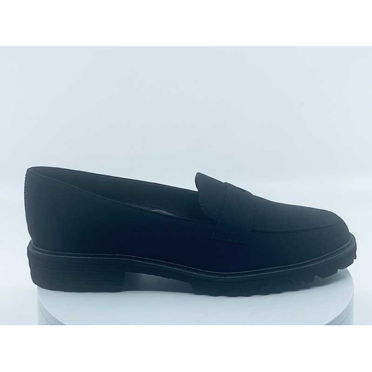 Mocassins femme Noir Strech - Brunate