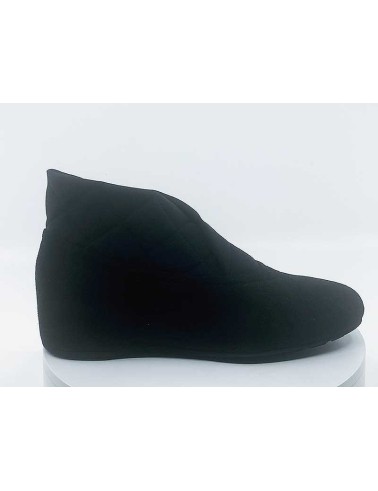 Boots femme Noir Veau Velours Rabotin