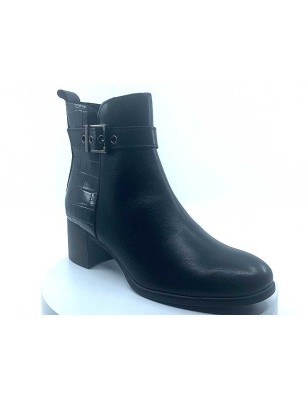 Boots 25354 Noir Cuir Croco