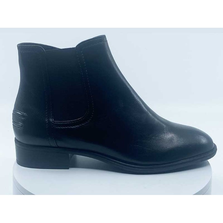Boots femme Scarlet-02 Noir Cuir