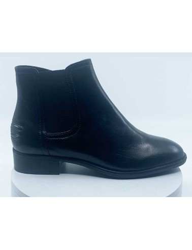 Boots femme Scarlet-02 Noir Cuir