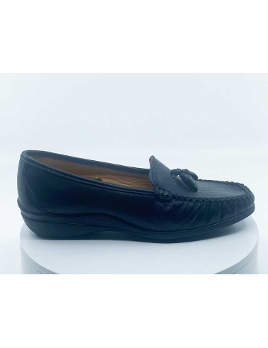 Mocassins femmeNoir Cuir - vitulli