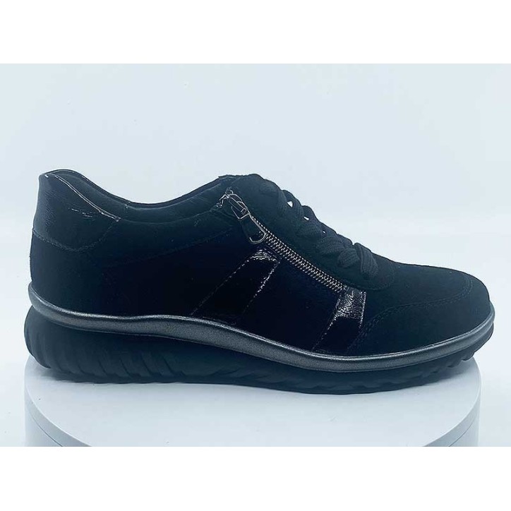 Sneakers l5285  Noir nubuck - semler