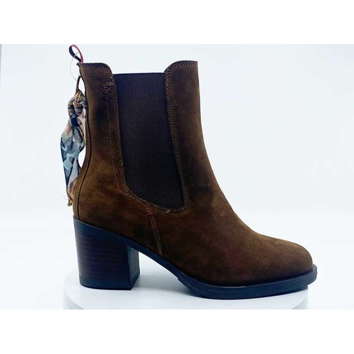 Bottines femme Camel Velours good step
