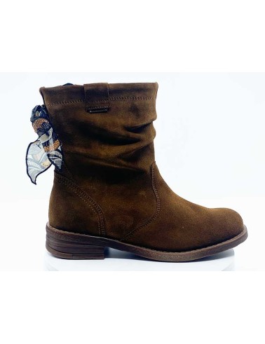 Boots femme Camel Velours Goodstep