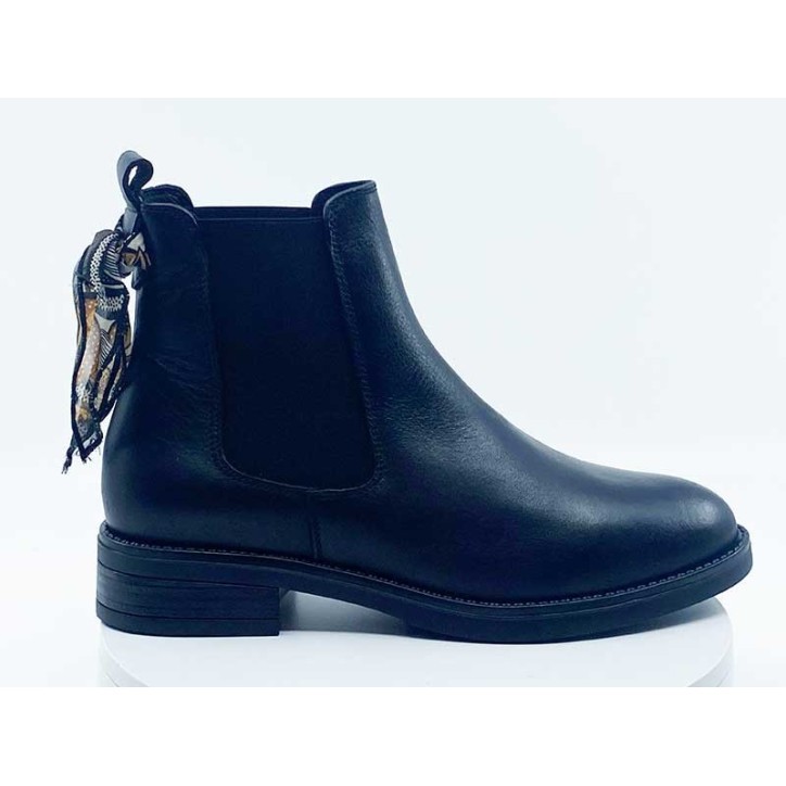 Richelieu femme  Noir Cuir Goodstep