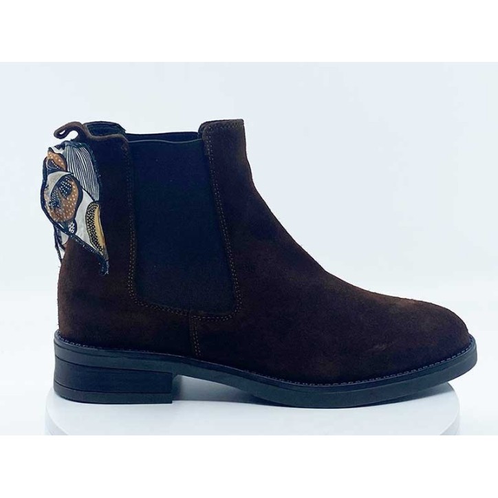 Richelieu femme Bison Velours Goodstep