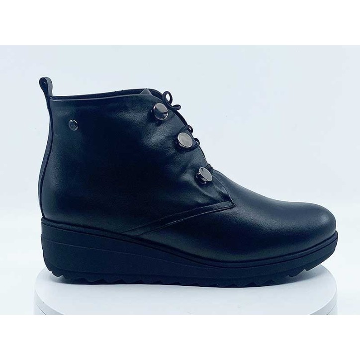 Boots femme Noir Cuir Kola