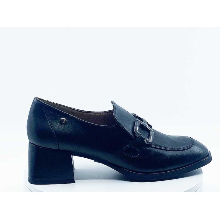 Mocassins chunky Noir Cuir Kaola