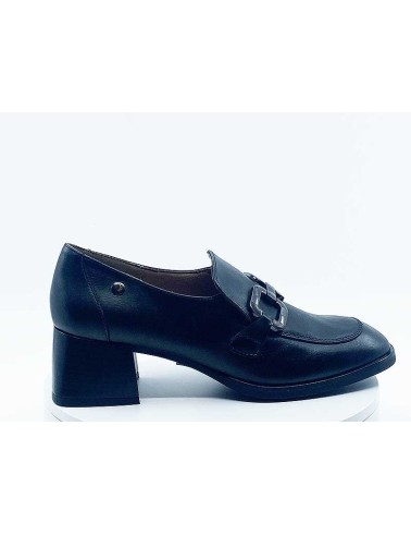 Mocassins chunky Noir Cuir Kaola