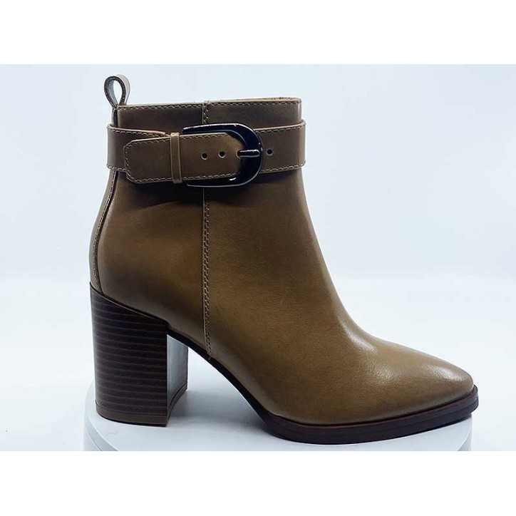 Boots femme Creme Cuir - Regarde le ciel