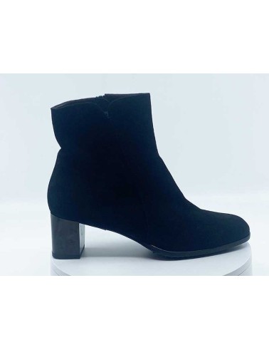 Boots brunate noir veau velours