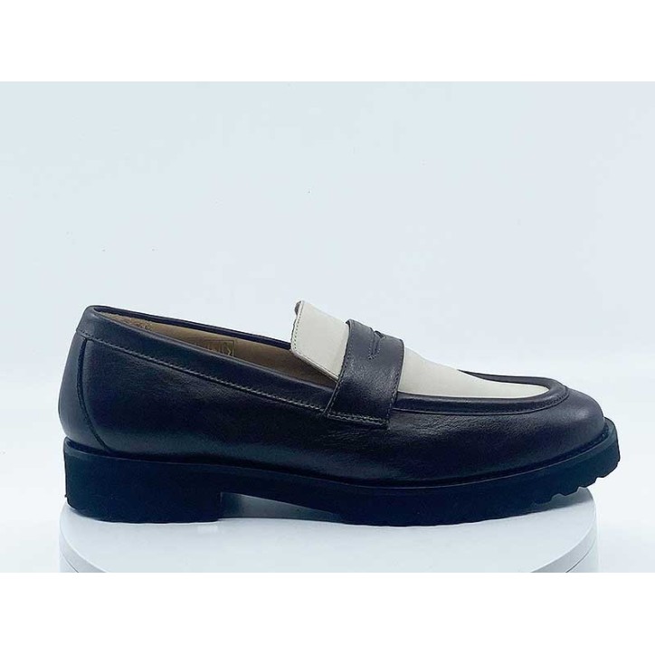 Mocassins Pascucci Marron Blanc cassé