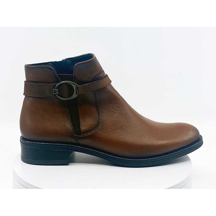 boots femme marron