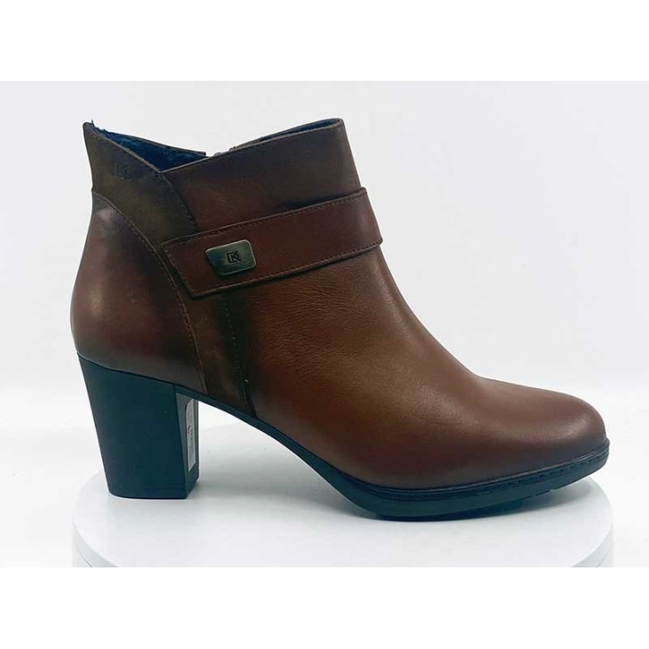 boots femme marron talon
