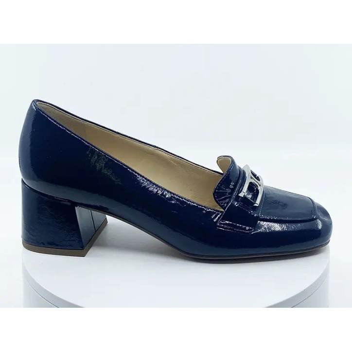 Mocassins Bleu vernis - högl chaussures