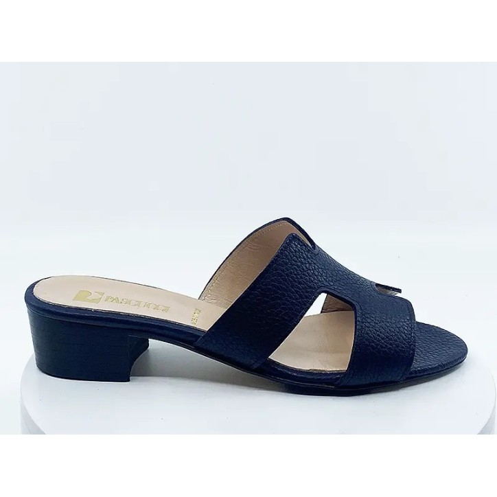 Mules 62t40 Marine Cuir
