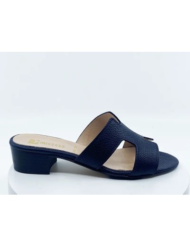 Mules 62t40 Marine Cuir