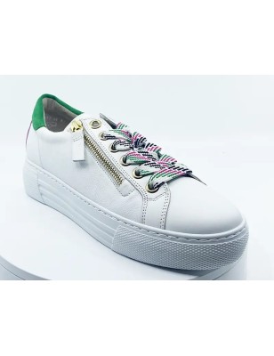 Sneakers 46465 Blanc Lacets Multi