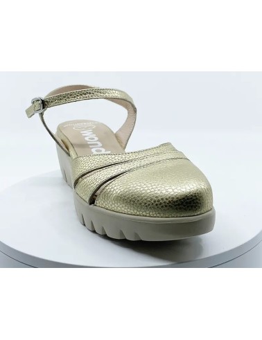 Sandales / Nu-pieds dorés pour femmes
