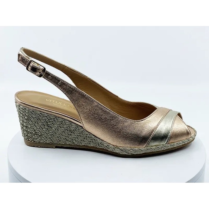 Sandales 33807 Canelle Or - Vitulli