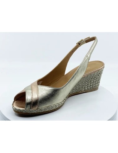 Sandales / Nu-pieds dorés pour femmes